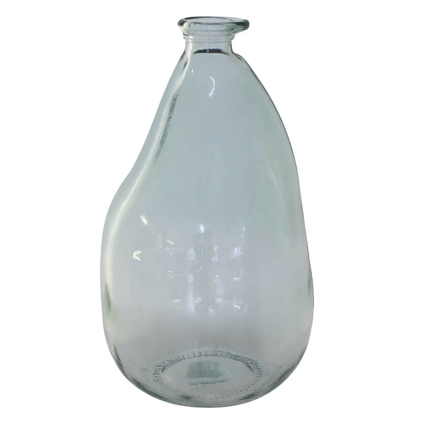 Recycled Pear Drop Glass Vase product