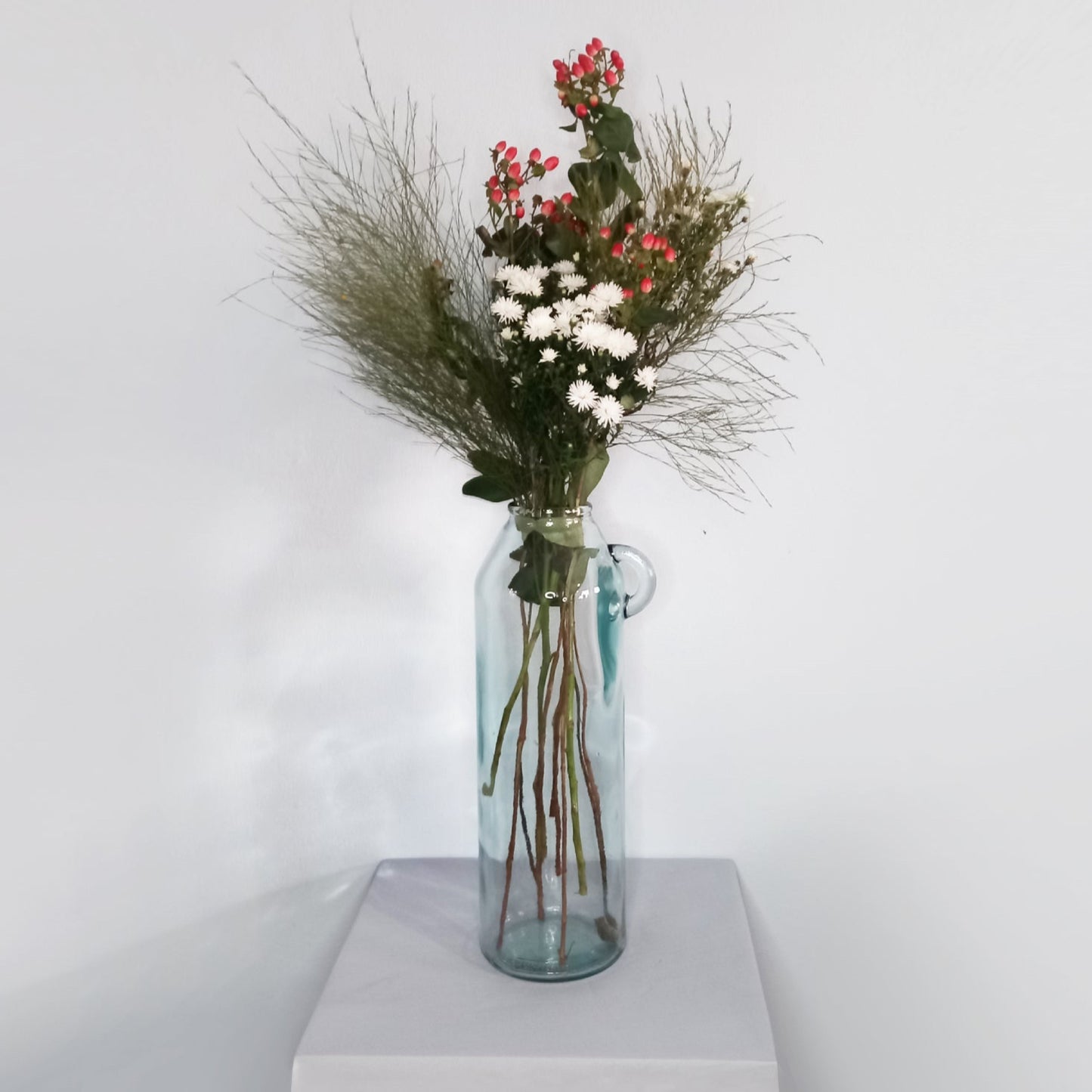 Tall Recycled glass vase